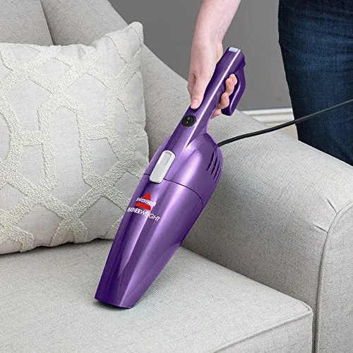 Bissell Featherweight Stick Lightweight Bagless Vacuum with Crevice Tool, 20334, Purple