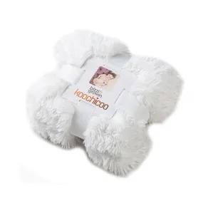 Bizzi Growin Koochicoo Ice White Fluffy Baby Blanket