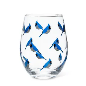 blue jay | stemless glass