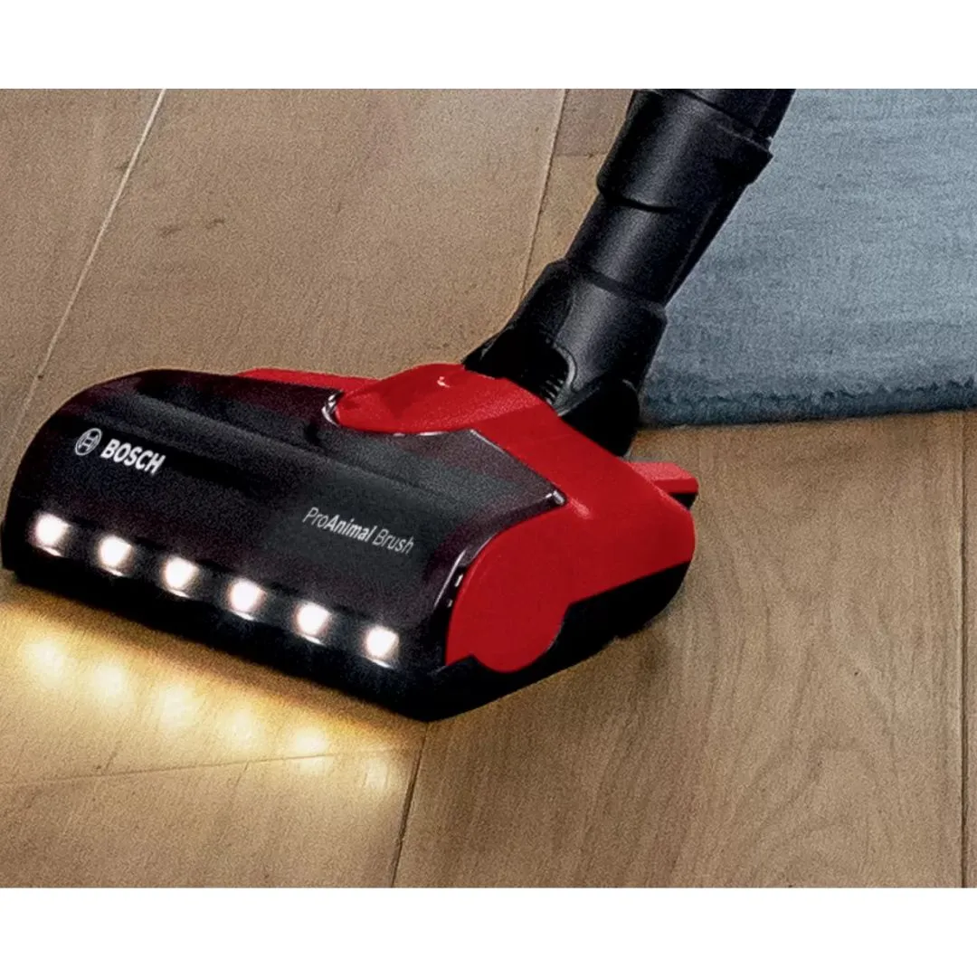 Bosch BBS711ANM Unlimited 7 ProAnimal Rechargeable Vacuum Cleaner (Red)