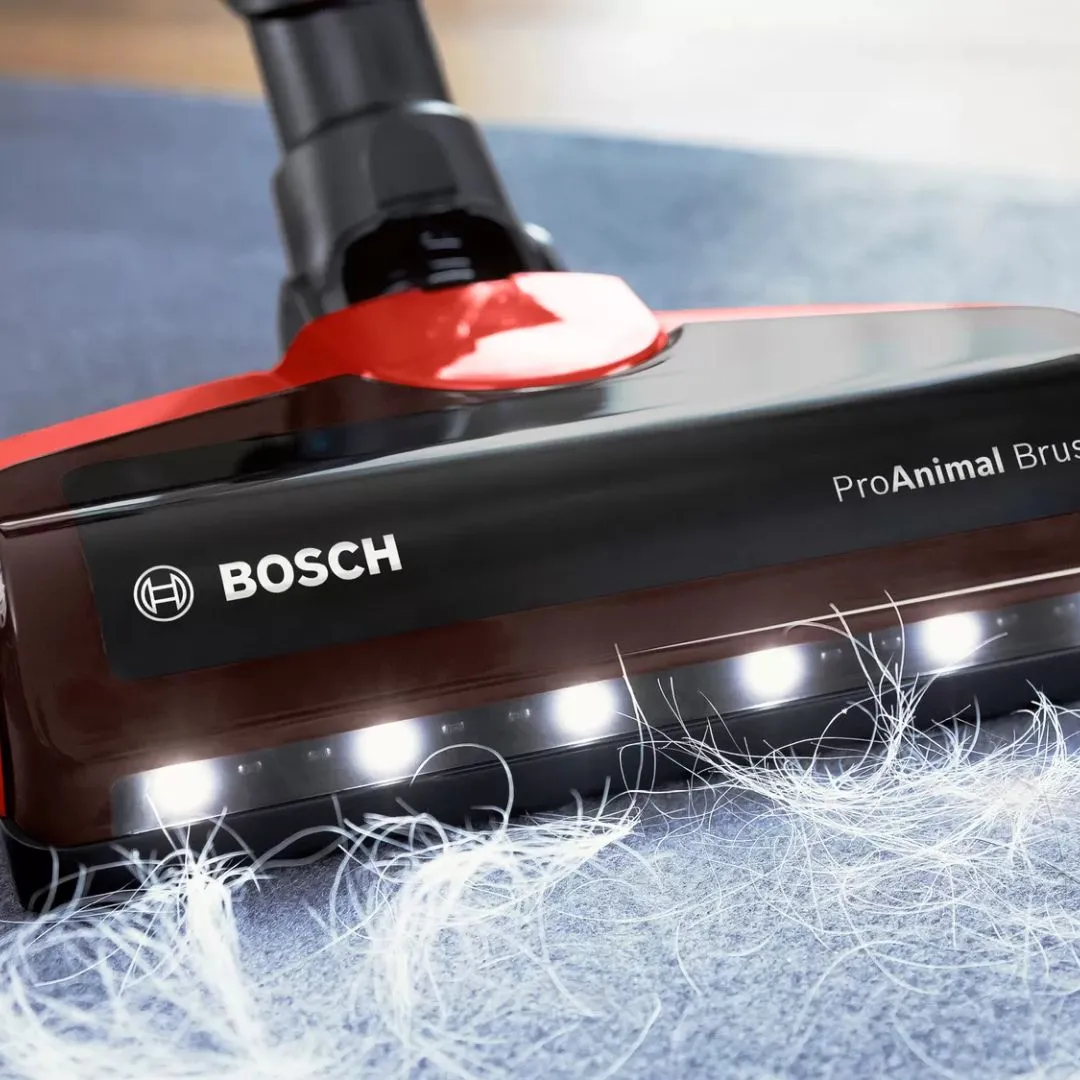 Bosch BBS711ANM Unlimited 7 ProAnimal Rechargeable Vacuum Cleaner (Red)