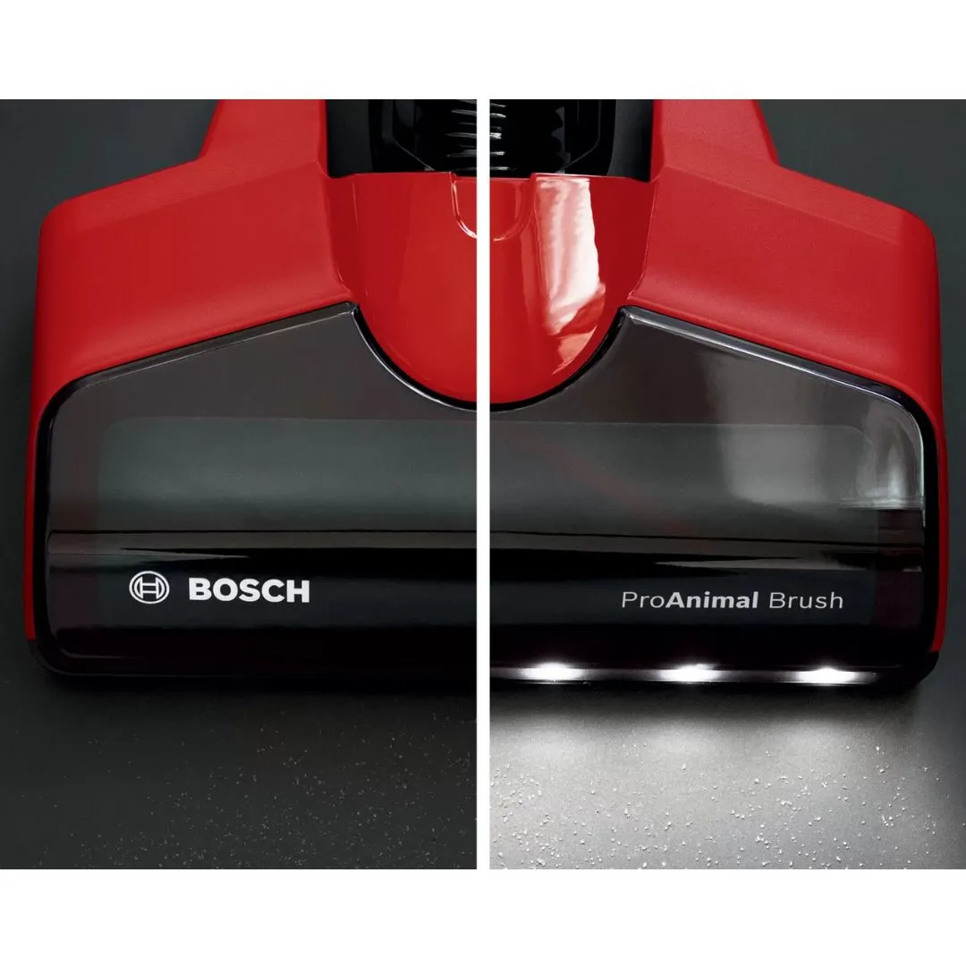 Bosch BBS711ANM Unlimited 7 ProAnimal Rechargeable Vacuum Cleaner (Red)