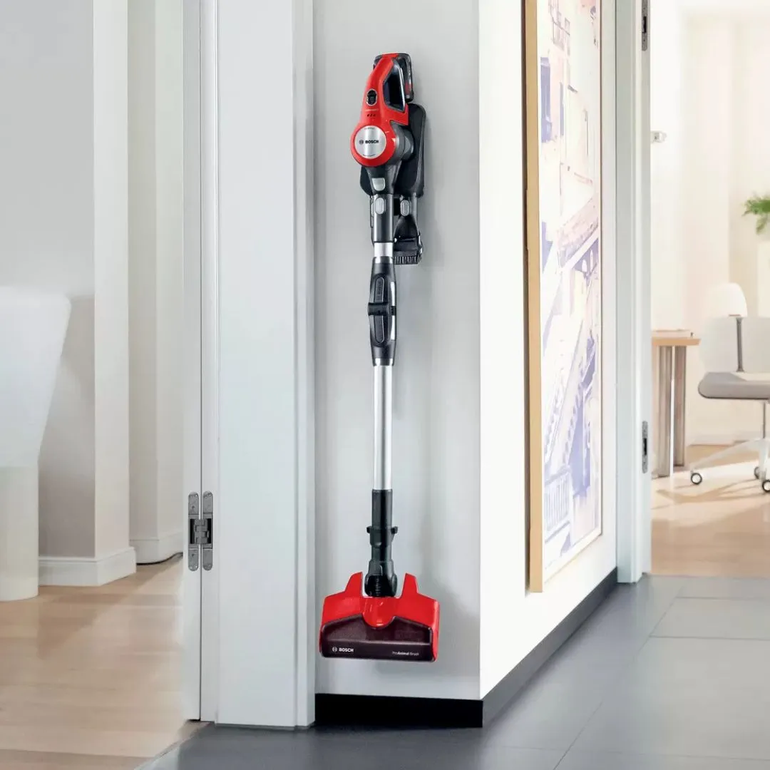 Bosch BBS711ANM Unlimited 7 ProAnimal Rechargeable Vacuum Cleaner (Red)