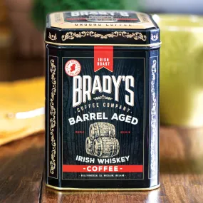 Brady's Barrel Aged Irish Whiskey Ground Coffee Tin