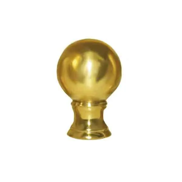 Brass Ball Lamp Finials, 1/8IP