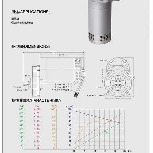 Brush Motor 24V for RT50 & RT70