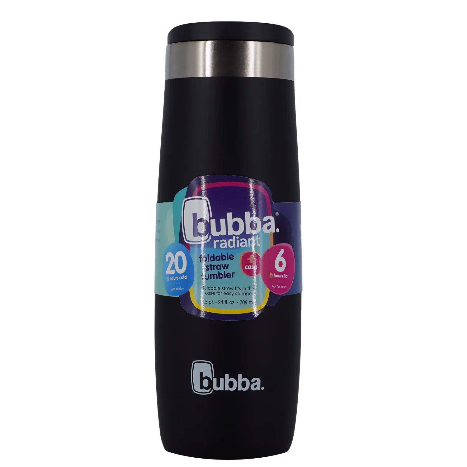 Bubba 24 oz. Radiant Vacuum Insulated Stainless Steel Tumbler with Straw Holder