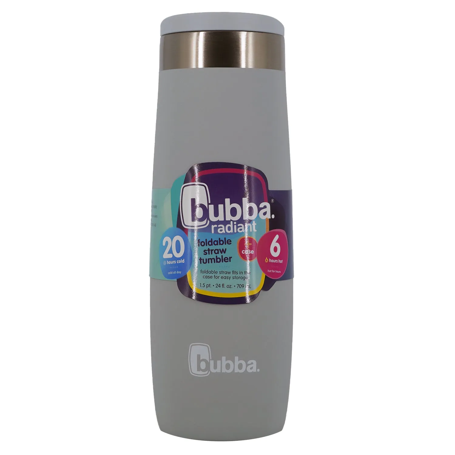 Bubba 24 oz. Radiant Vacuum Insulated Stainless Steel Tumbler with Straw Holder