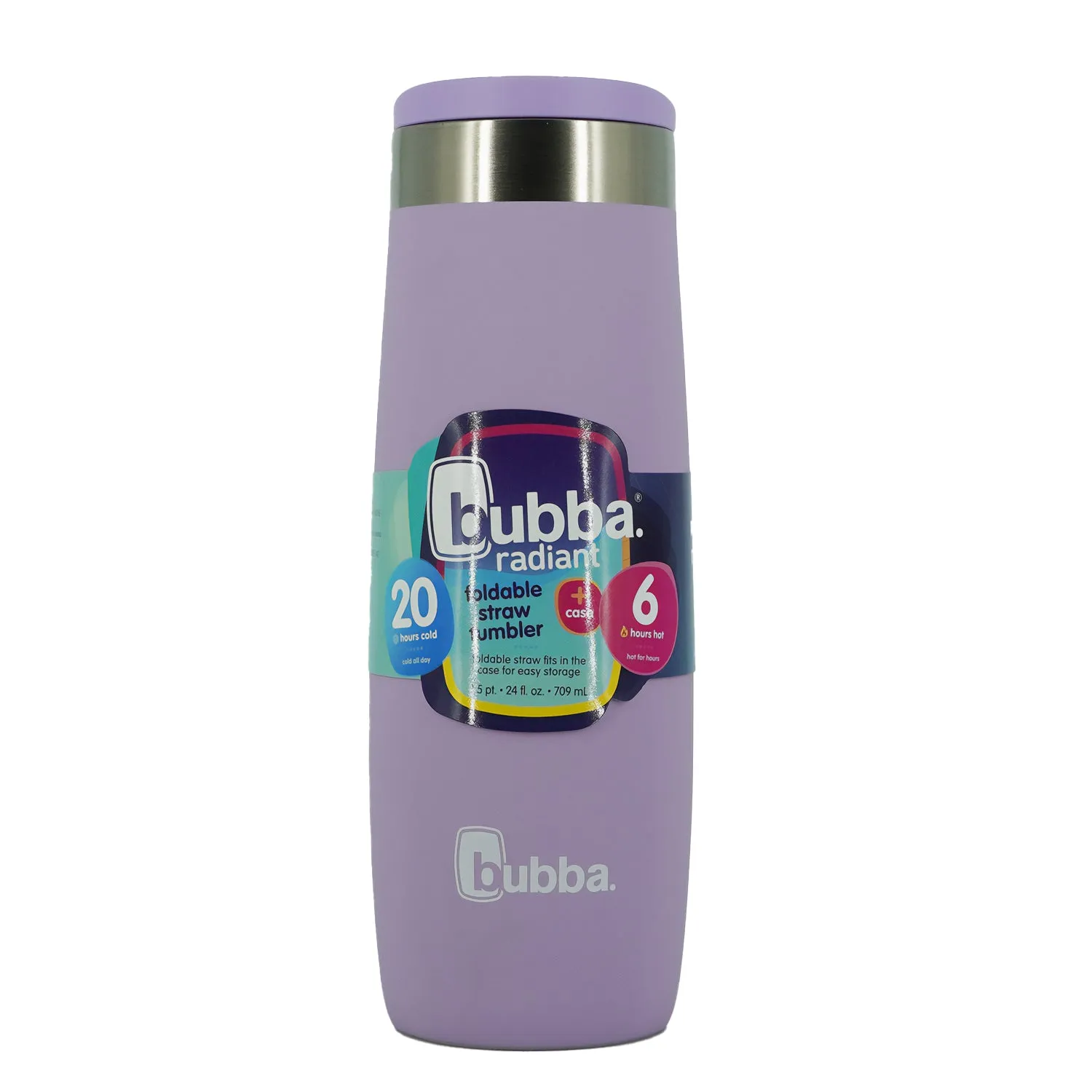 Bubba 24 oz. Radiant Vacuum Insulated Stainless Steel Tumbler with Straw Holder