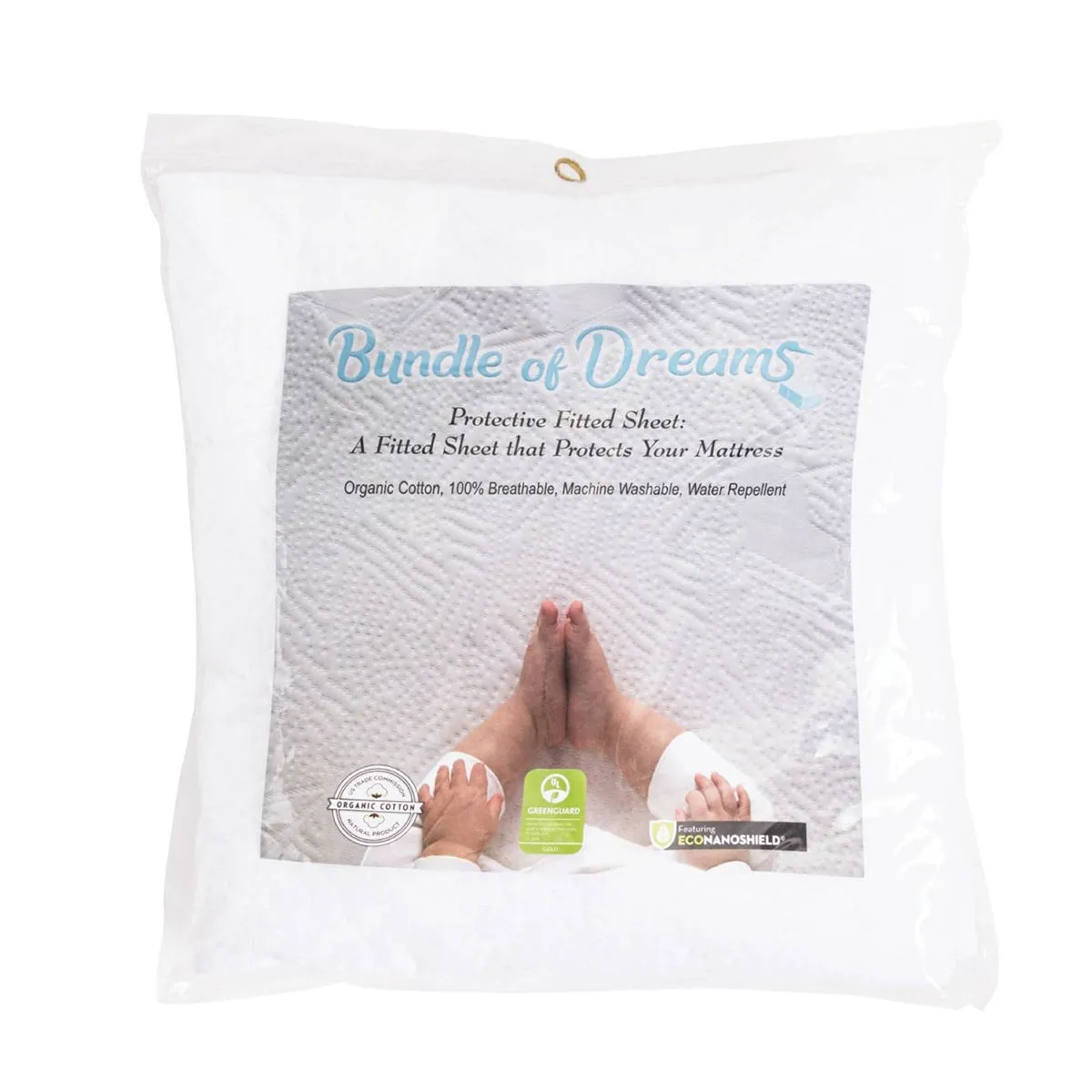 Bundle of Dreams Organic Cotton Fitted Crib Mattress Cover