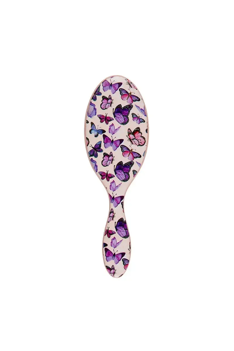 CALA Wet-N-Dry Detangling Hair Brush - Butterflies