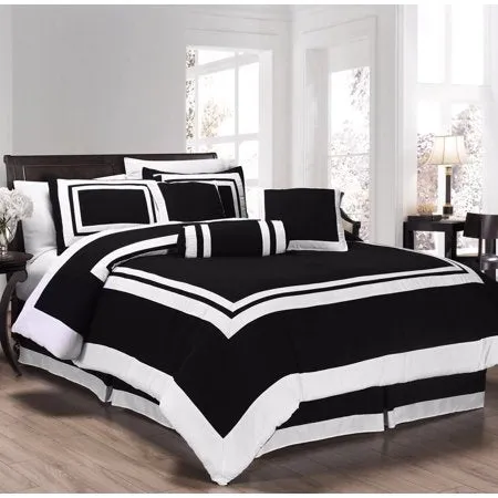 Caprice 7-Piece Square Pattern Hotel Style Comforter Set