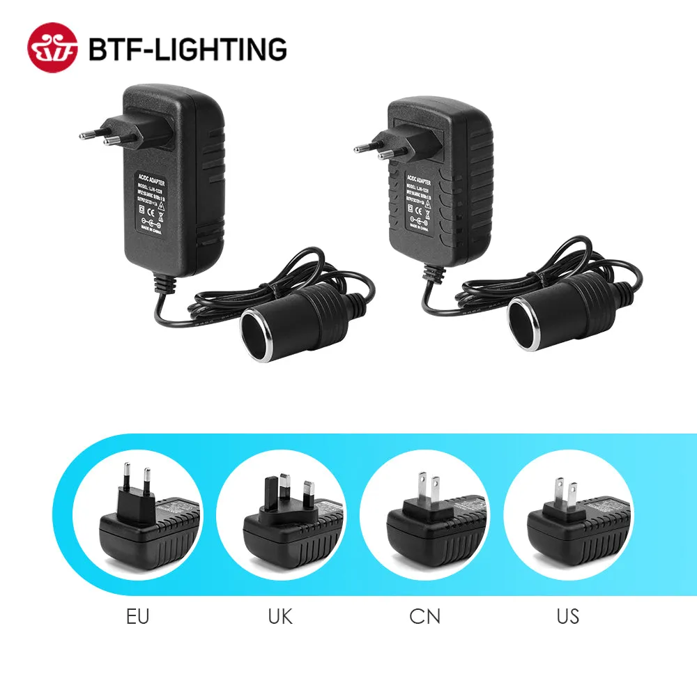 Car Inverter AC 110V 220V to DC 12V 2A 3A 5A 8A 10A Socket Power Adapter Cigar Lighter Converter for Car Air Pump Vacuum Cleaner