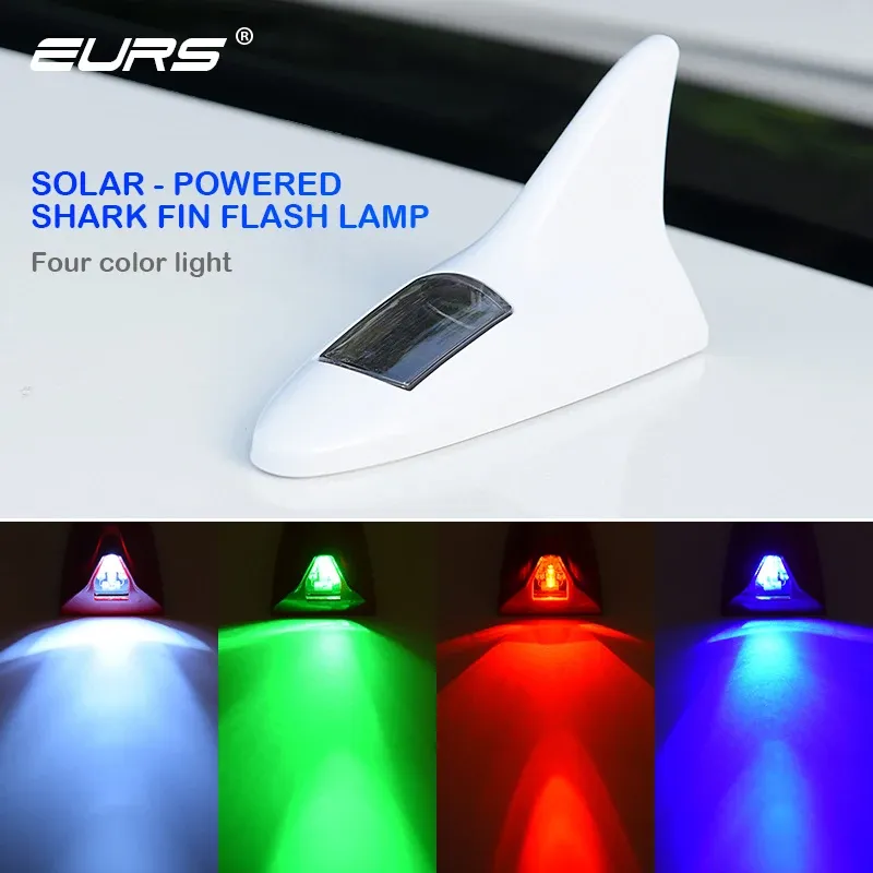 Car Shark Fin Antenna with Solar Energy LED Light