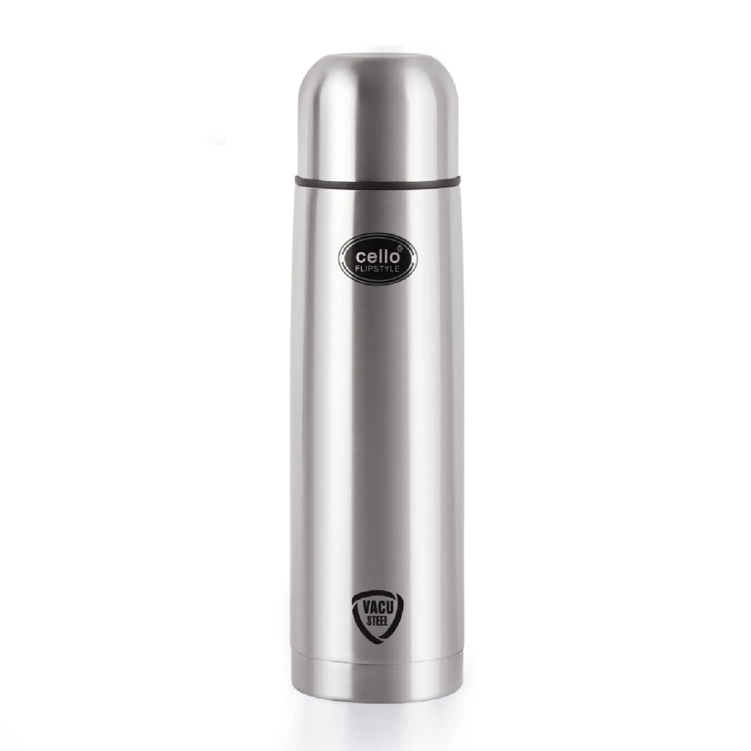 Cello Swift Vacuum Insulated Flask | 1500ml, Silver & Cello Flip Style Vacuum Insulated Flask | 1000ml, Silver