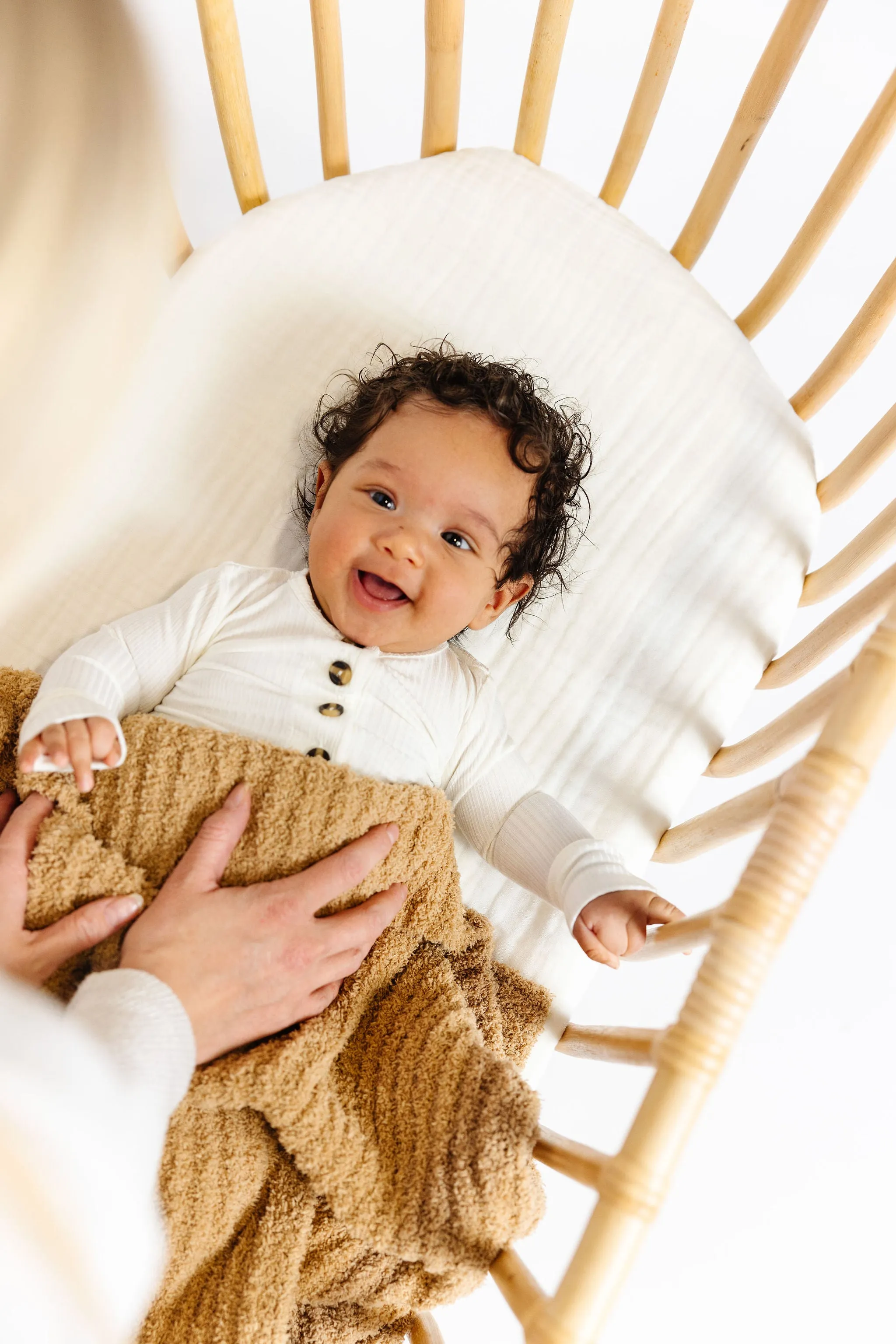 Chenille Blanket - Tan - Small & Large