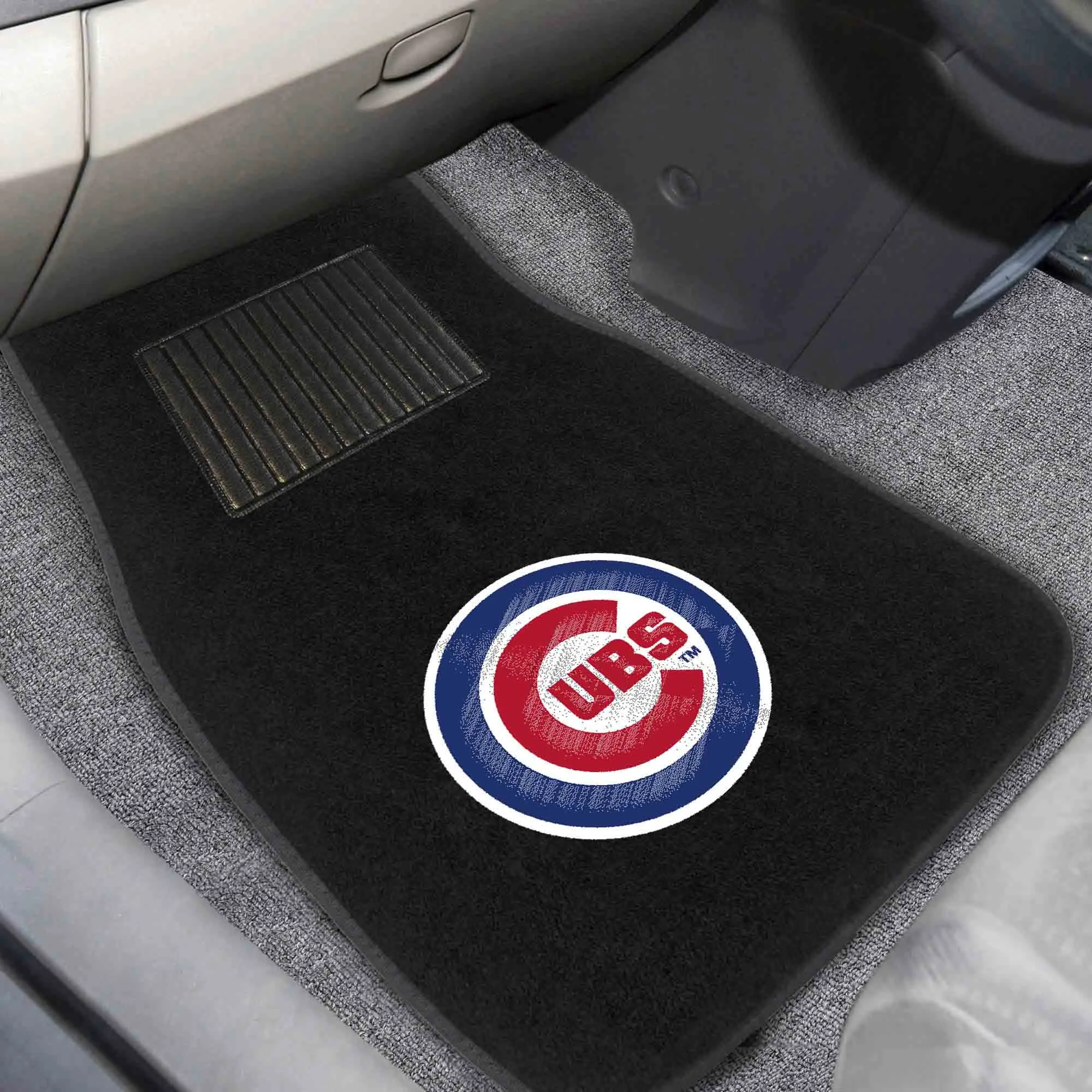 Chicago Cubs Embroidered Car Mat Set - 2 Pieces