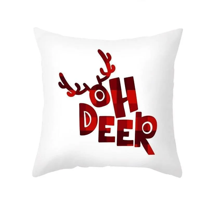 Christmas Pillow Cover with Cartoon Santa