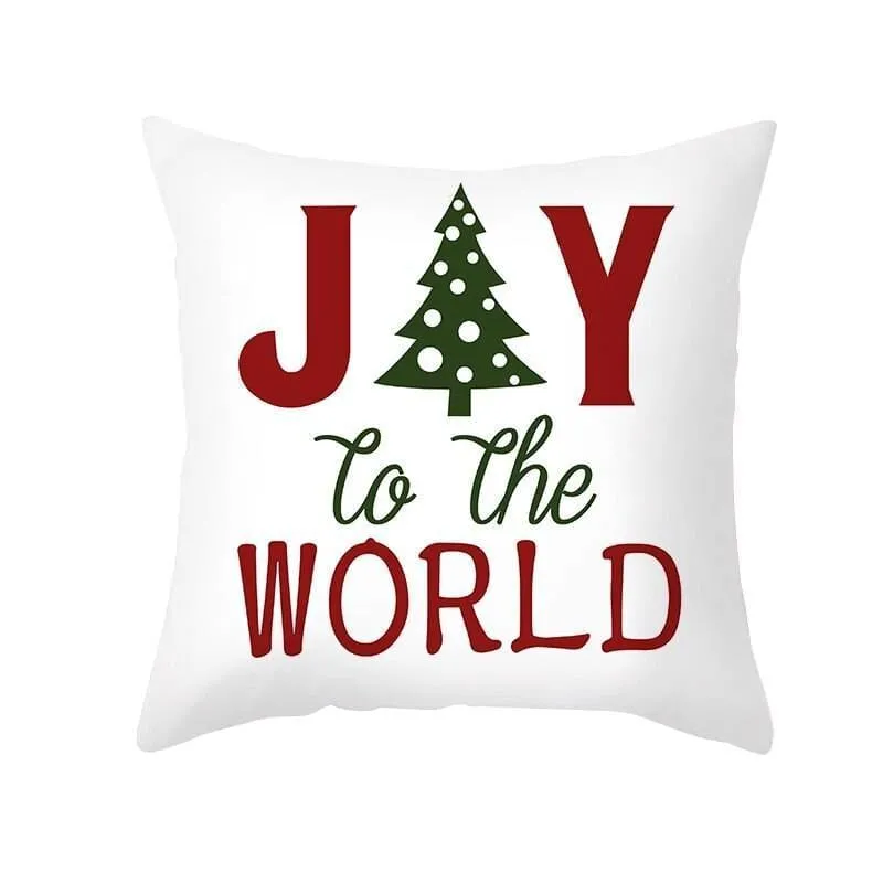 Christmas Pillow Cover with Cartoon Santa