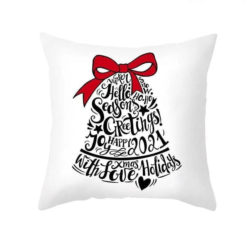 Christmas Pillow Cover with Cartoon Santa