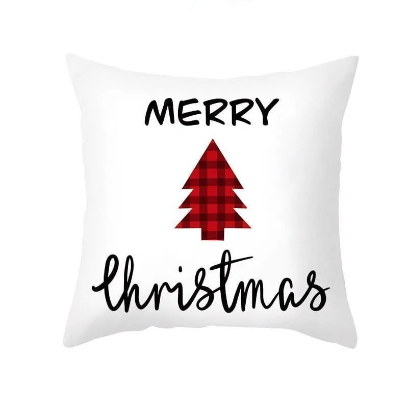 Christmas Pillow Cover with Cartoon Santa