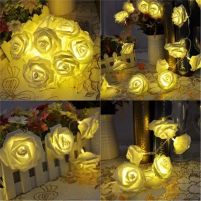 Citra 30 Led String Strip Light Rose Flower Shape Diwali Light for Decoration 30Led- Warm White