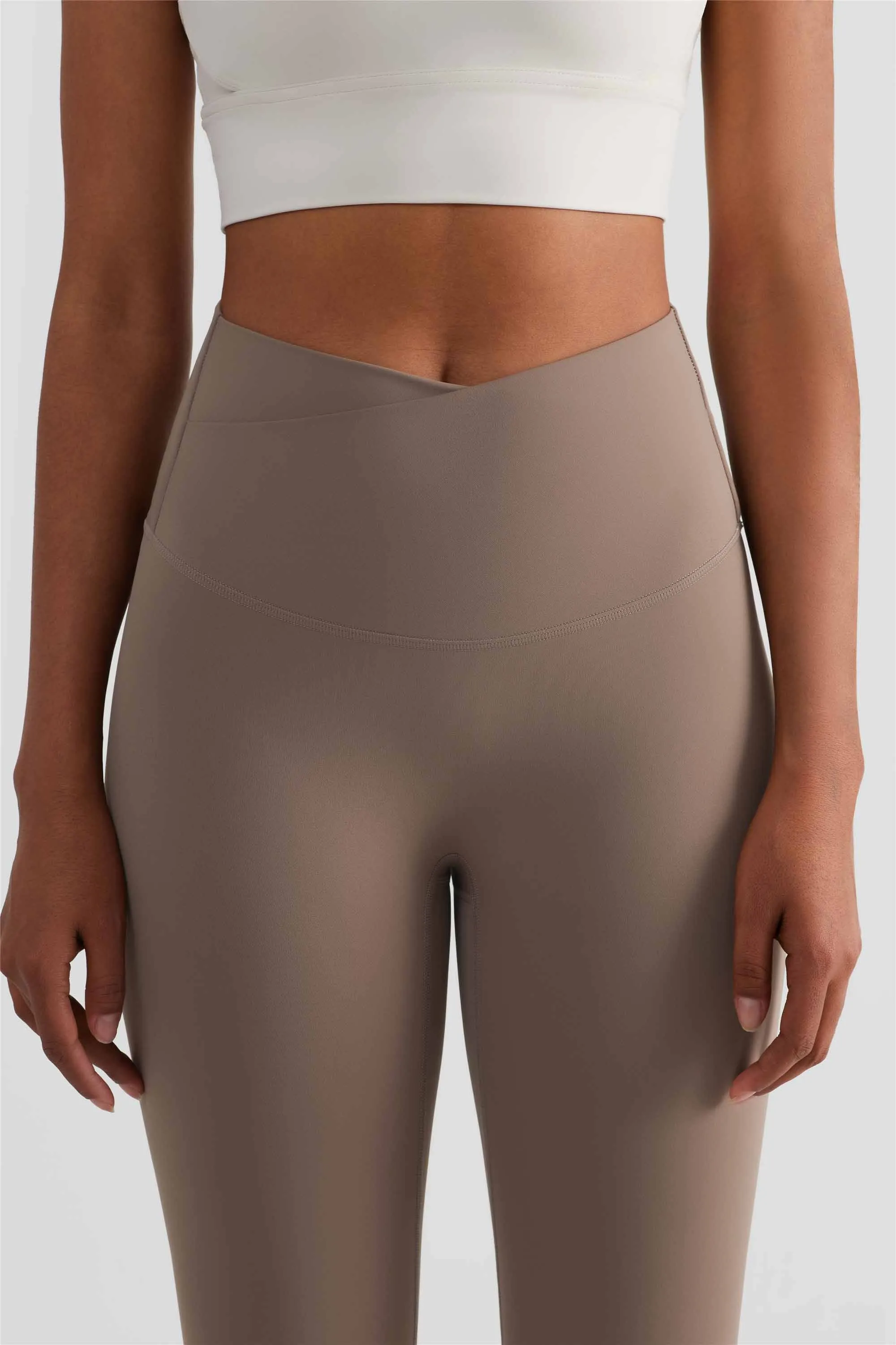 CK1499-NULS new dual compression yoga pants Women's one-piece anti-slip tights High-waisted hip lift Peach hip pants