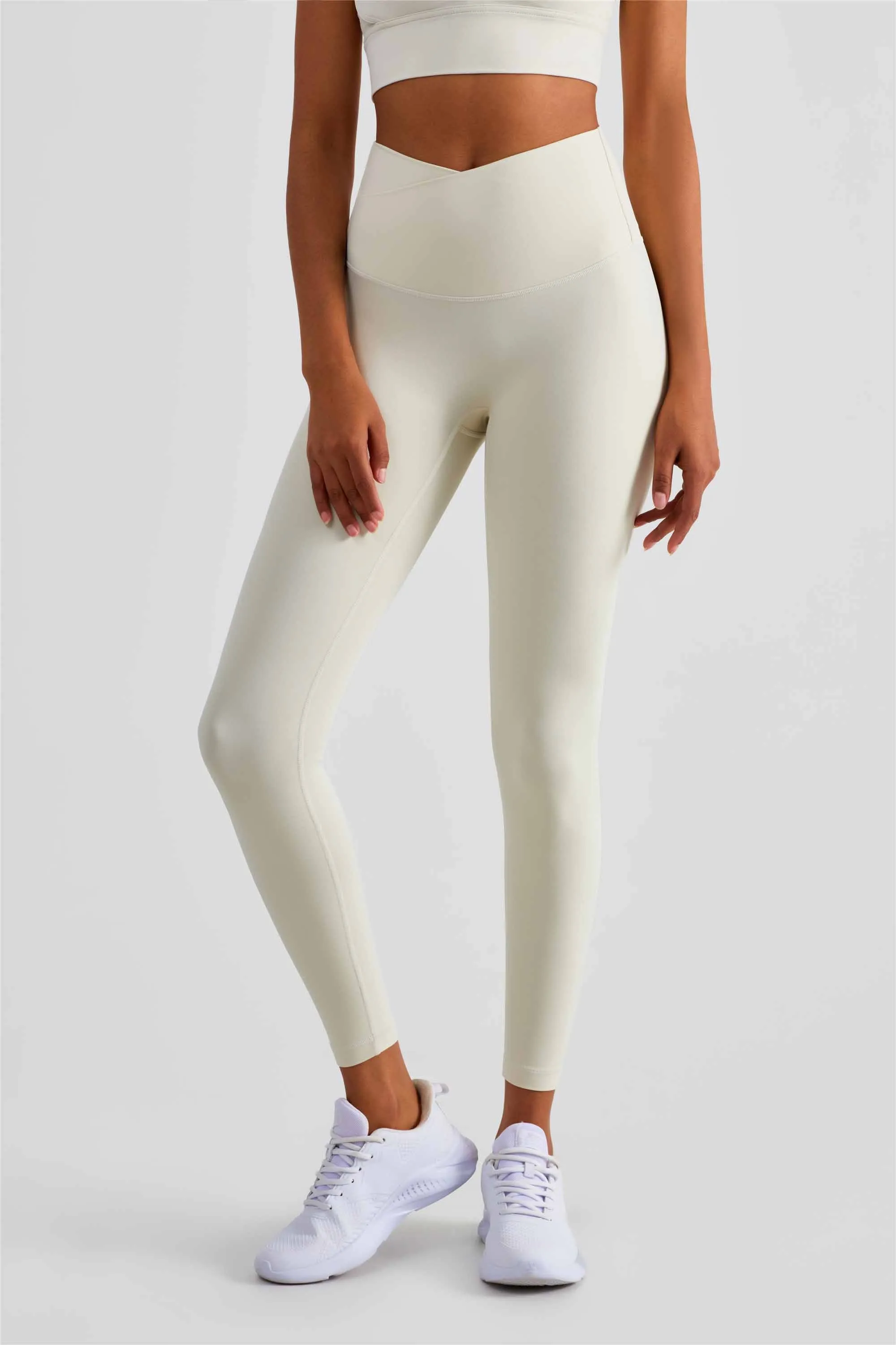 CK1499-NULS new dual compression yoga pants Women's one-piece anti-slip tights High-waisted hip lift Peach hip pants