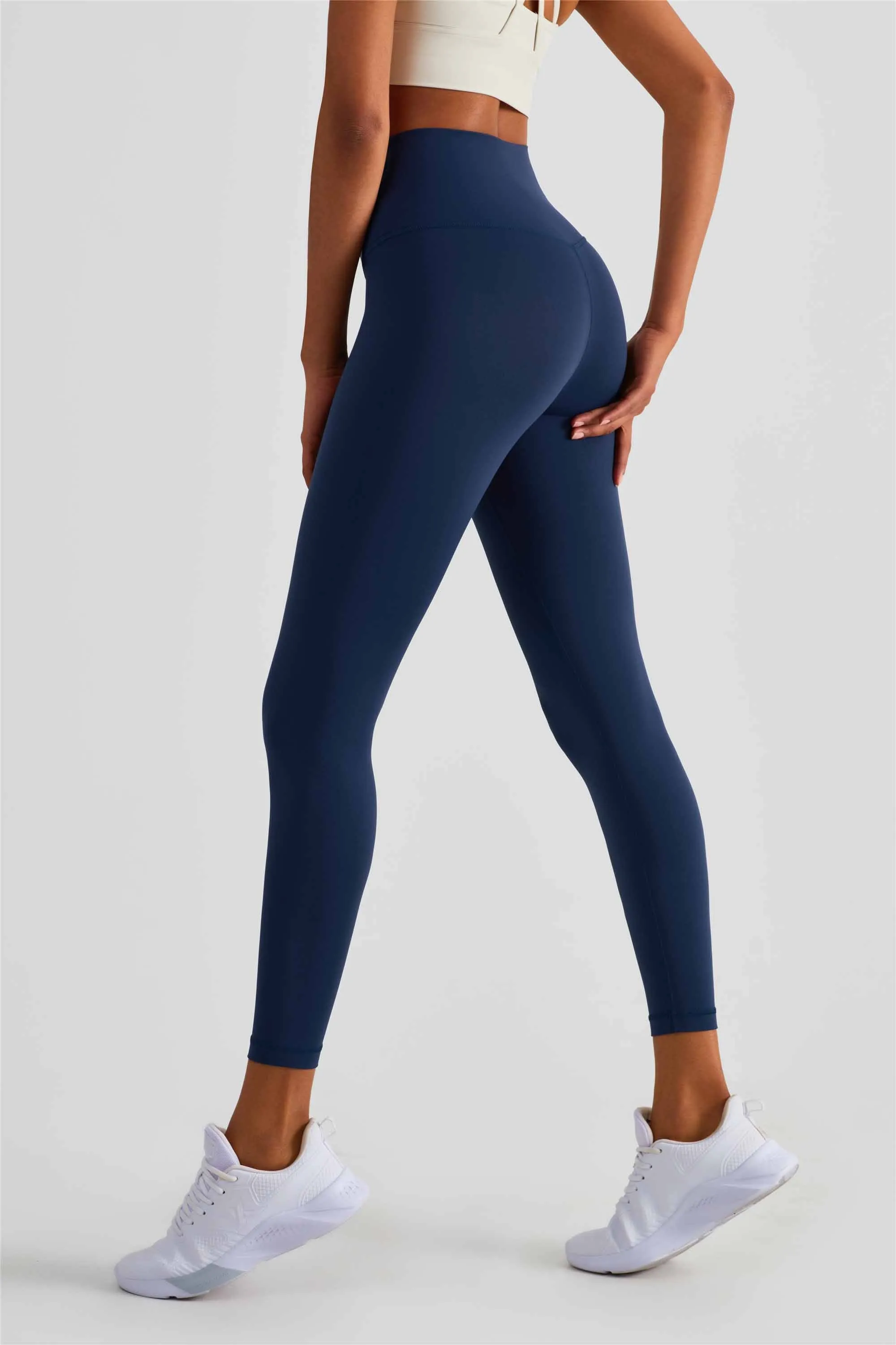 CK1499-NULS new dual compression yoga pants Women's one-piece anti-slip tights High-waisted hip lift Peach hip pants