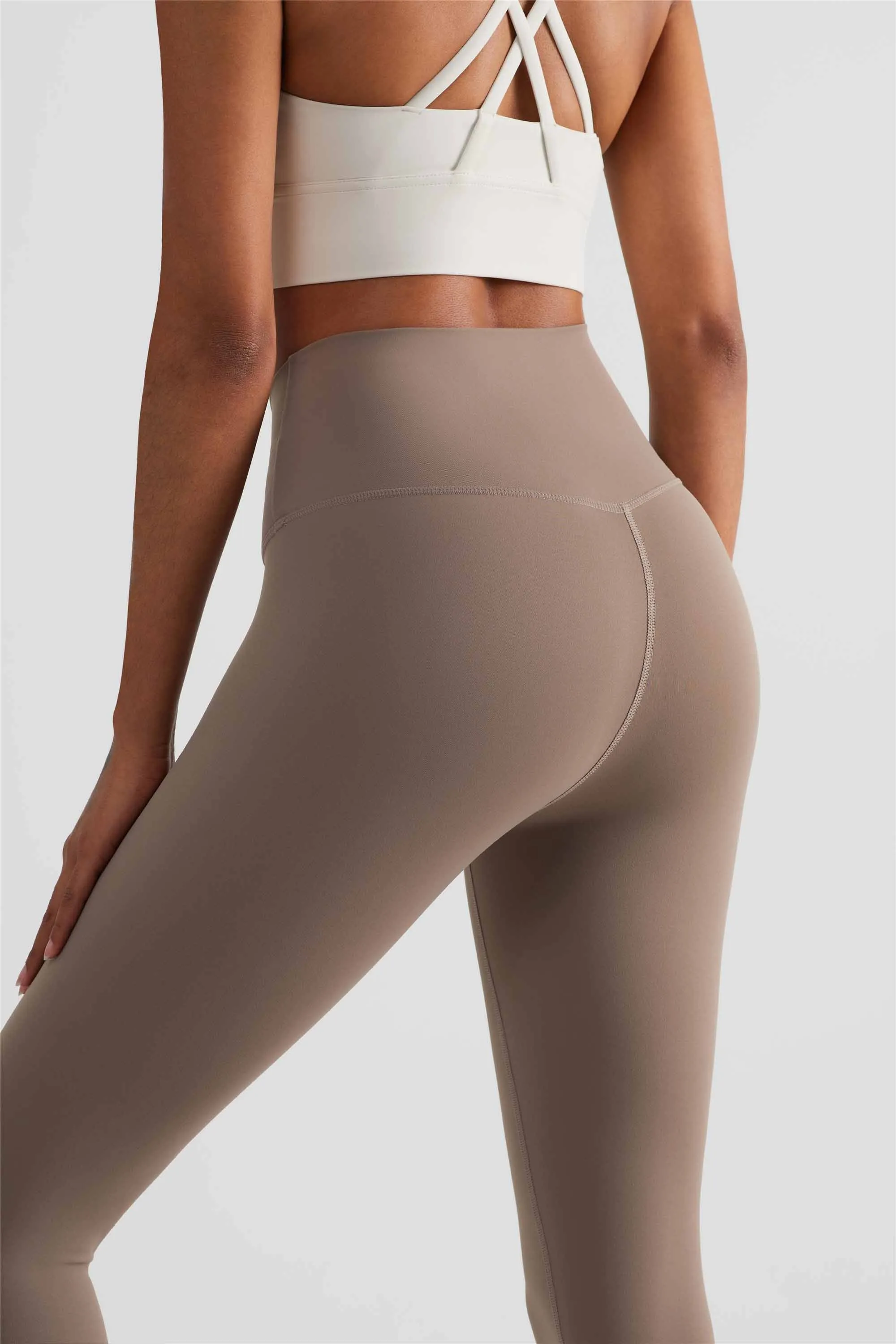 CK1499-NULS new dual compression yoga pants Women's one-piece anti-slip tights High-waisted hip lift Peach hip pants