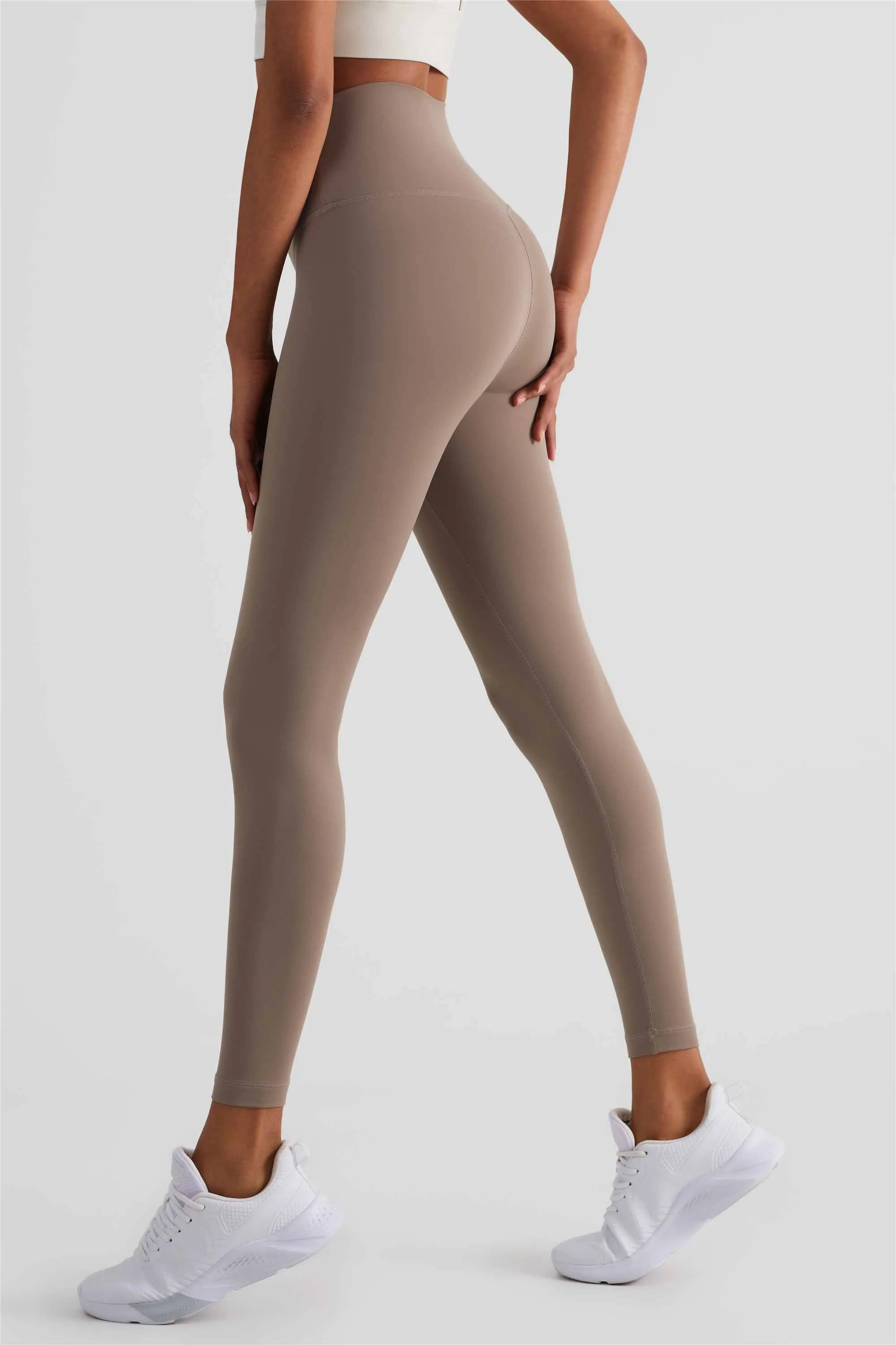 CK1499-NULS new dual compression yoga pants Women's one-piece anti-slip tights High-waisted hip lift Peach hip pants