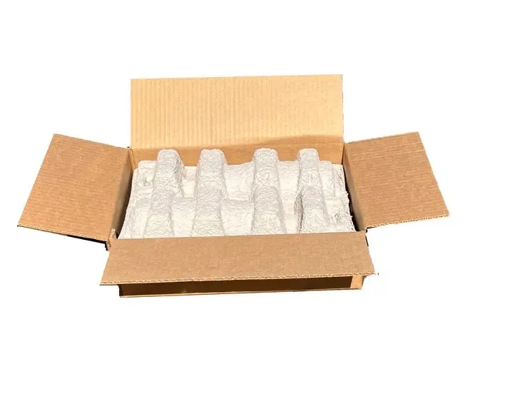 Clamshell Two (2) Bottle Wine Shippers - Kit - 1 pulp shipping tray & 1 outer shipping box