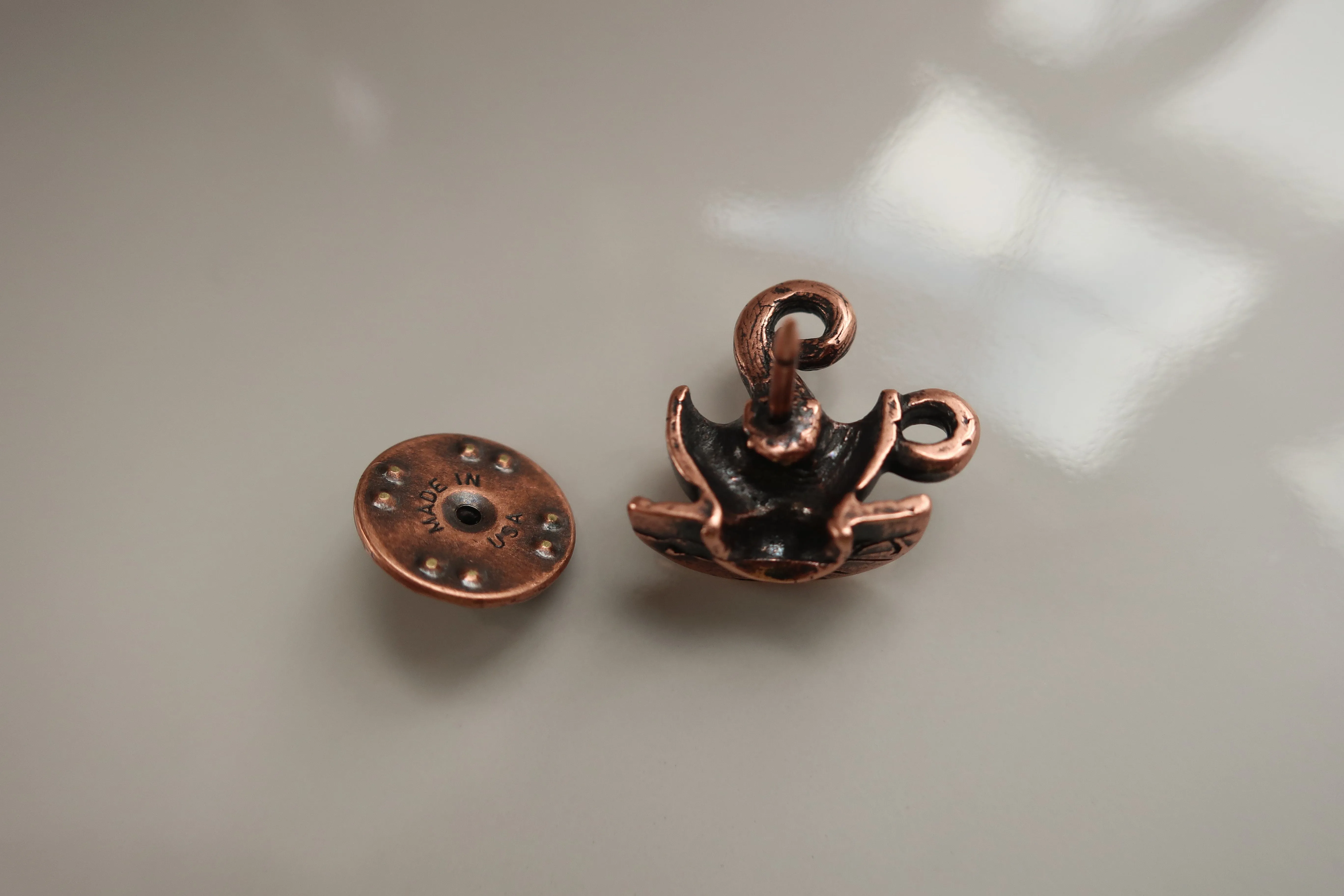 Coffee Cup Copper Lapel Pin