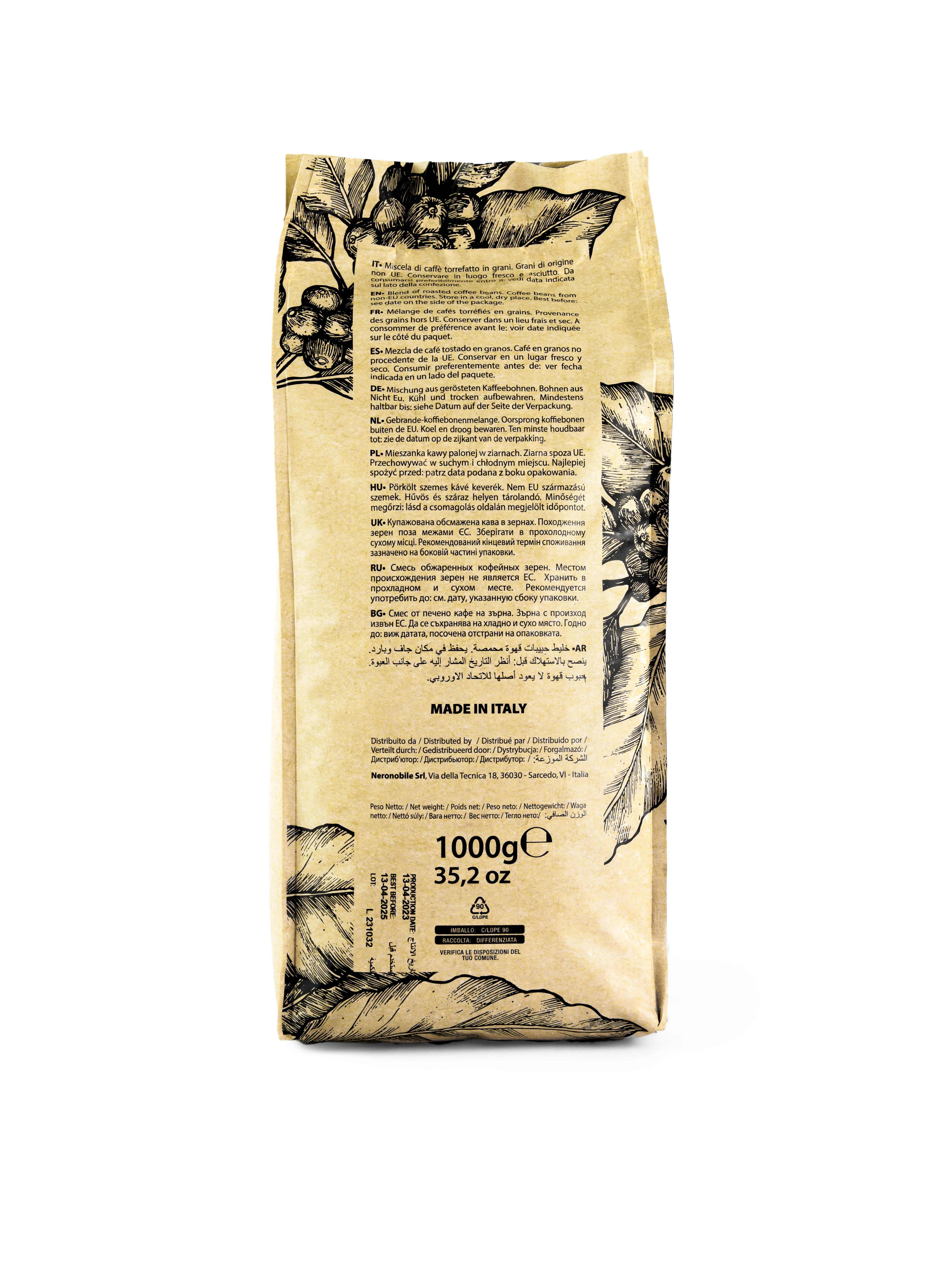 Coffee PL 100% Arabica Fresh Coffee Beans – Made in Italy (1kg)