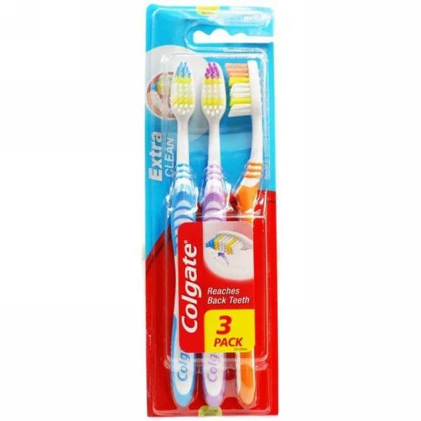 COLGATE EXTRA CLEAN TRIPLE PACK MEDIUM TOOTH BRUSH