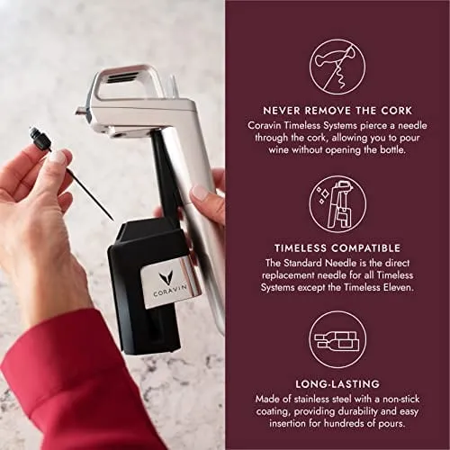 Coravin Standard Needle - Replacement Needle for Coravin Timeless Wine by the Glass Systems and Wine Savers