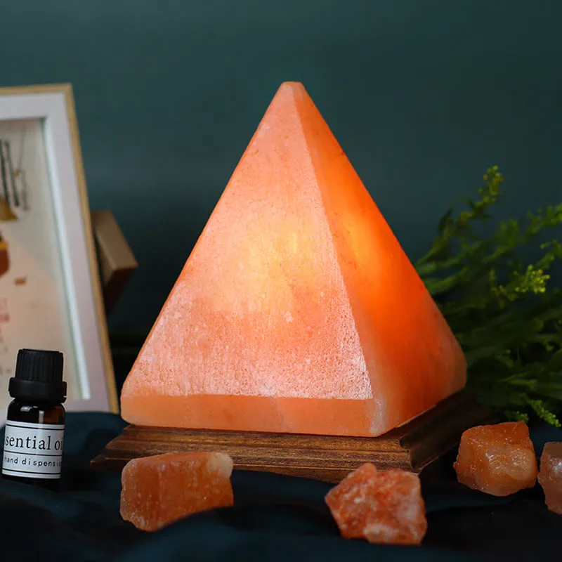 Creative Himalayan Triangle Salt Lamp 1-Light Table Lamp