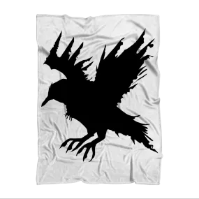 Crow Sublimation Throw Blanket