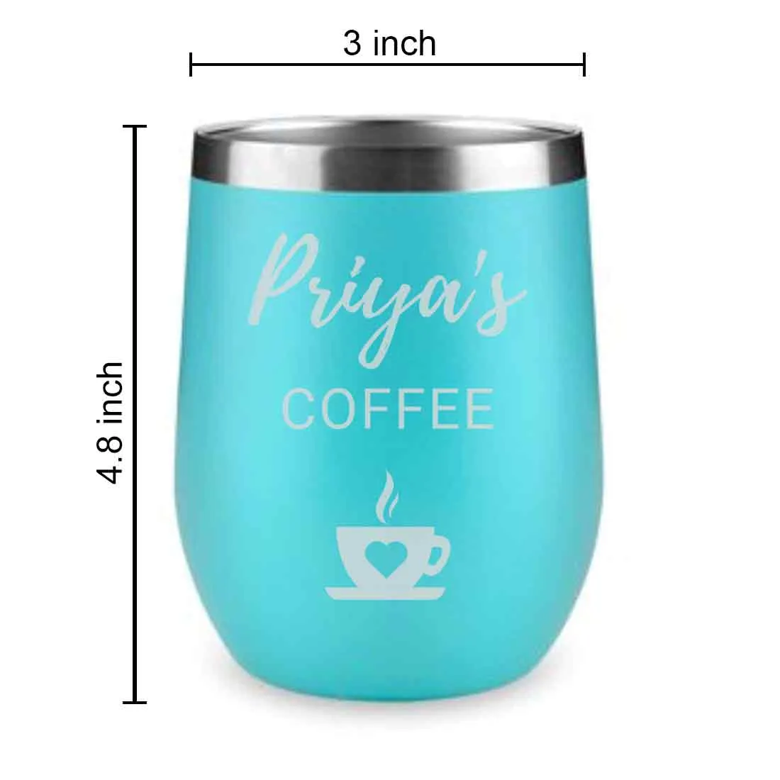 Customised Stainless Steel Coffee Mugs for Office Car Engraved Travel Cup