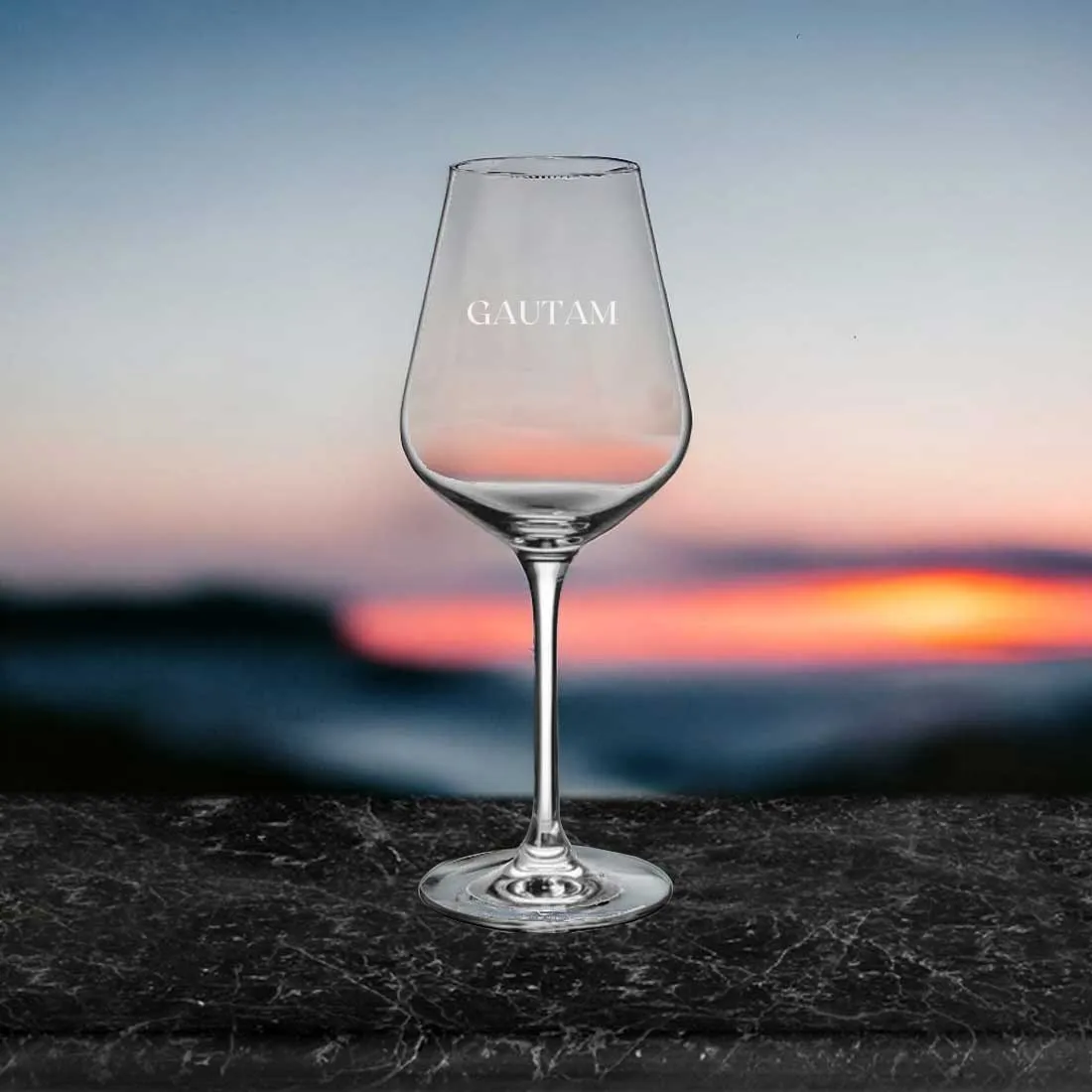 Customized Wine Glass for Red and White Wine - Premium Engraved Wine Glasses