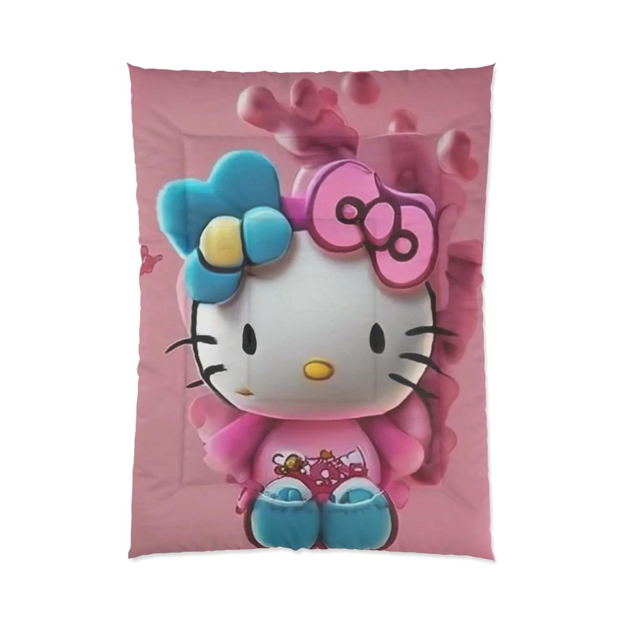 Cute Hello Kitty Comforter for Kids - Cozy Pink Bedding Set