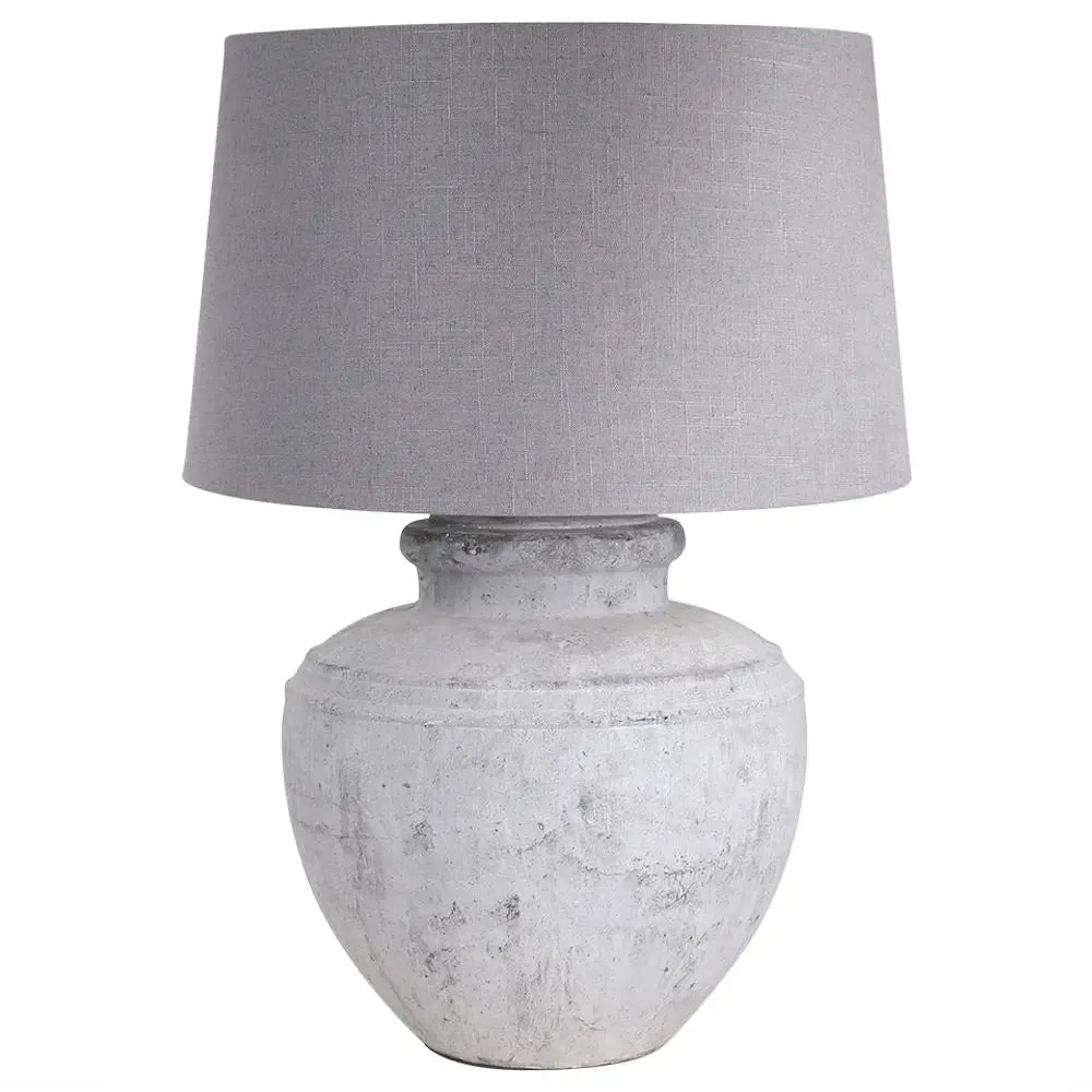 Darcy Grey Stone Lamp 48 x 48 x 77cm