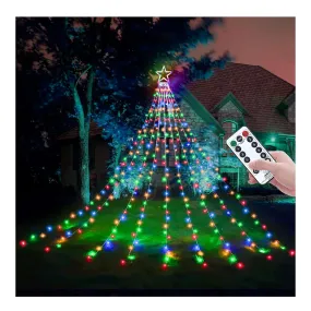 Decute Christmas Decorations Outdoor String Lights 8 Modes and Timer with Remote, Waterproof 320 LED