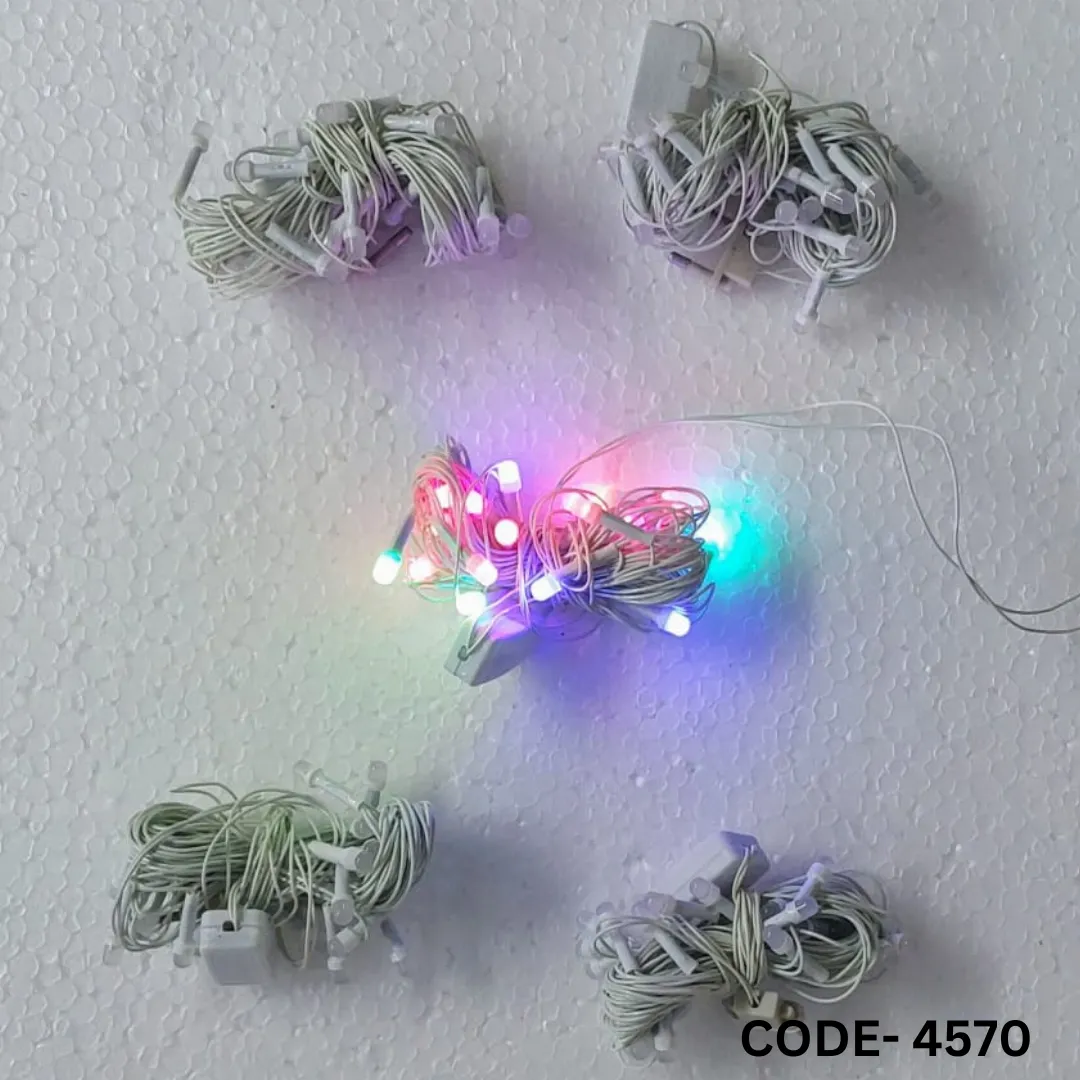 Diwali Lights For Home | RGB Rice Decorative Light for Diwali, 8mm (272 Inch, 18 Bulb)