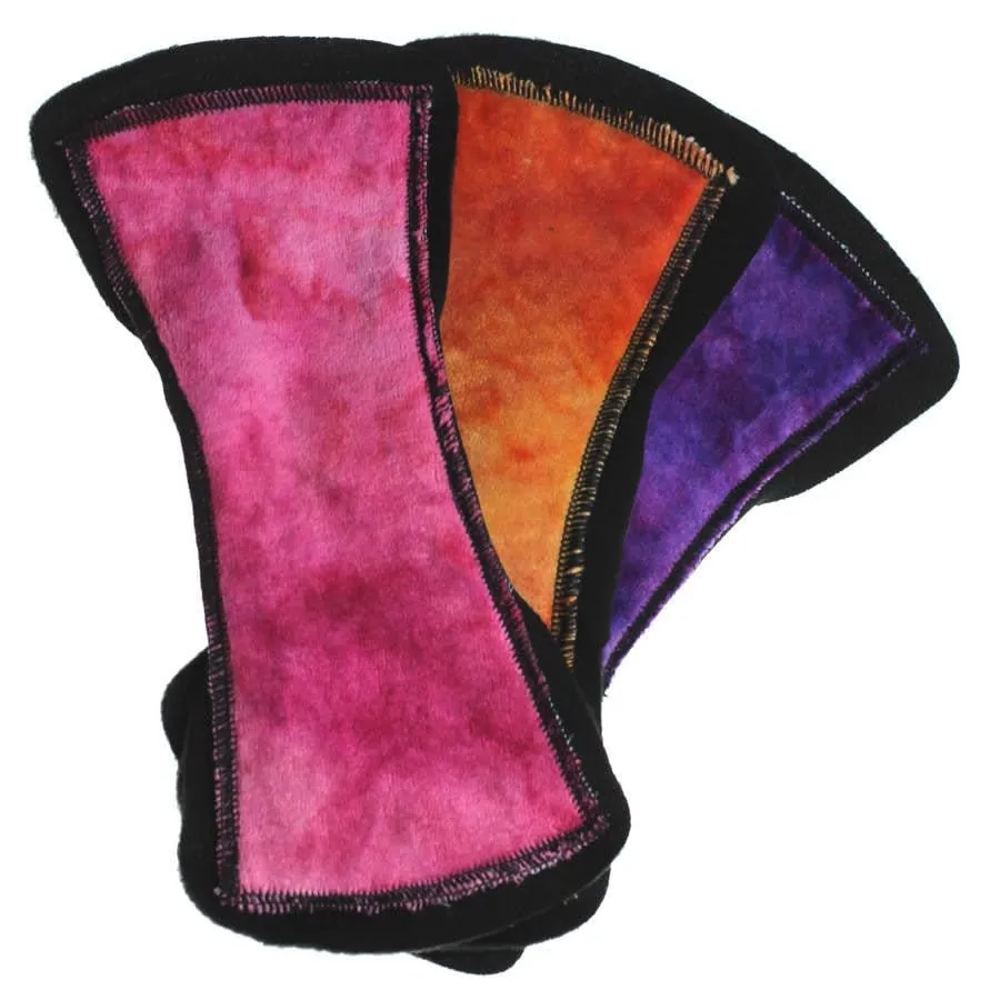 Domino Pads Panty Liner -HandDyed Bamboo "AURORA" 3-Pack