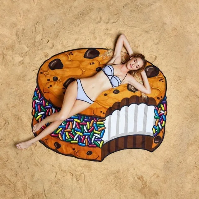 Donut Watermelon Beach Blanket