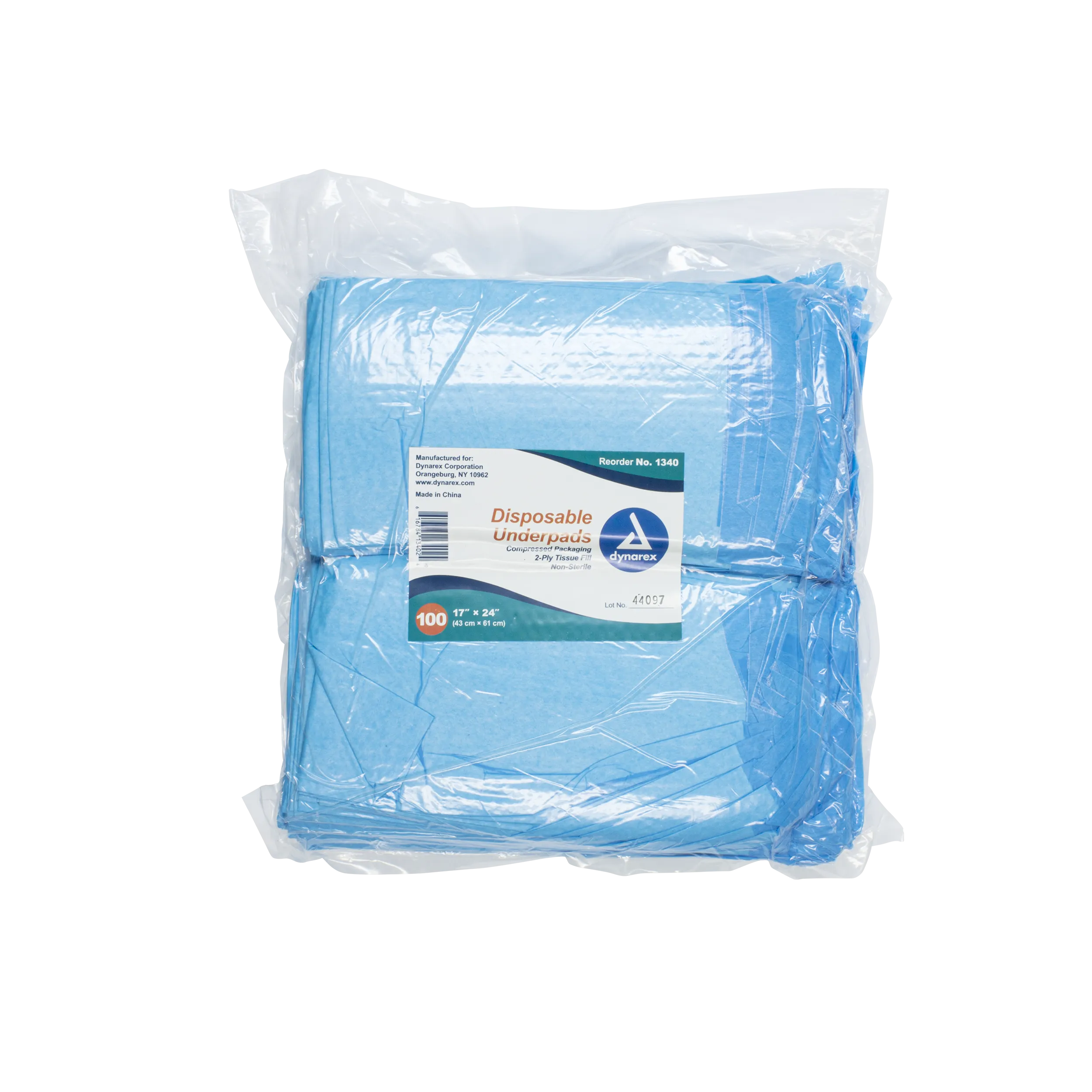 Dynarex - Disposable Underpads, 17 x 24 - Tissue Fill (2 ply)