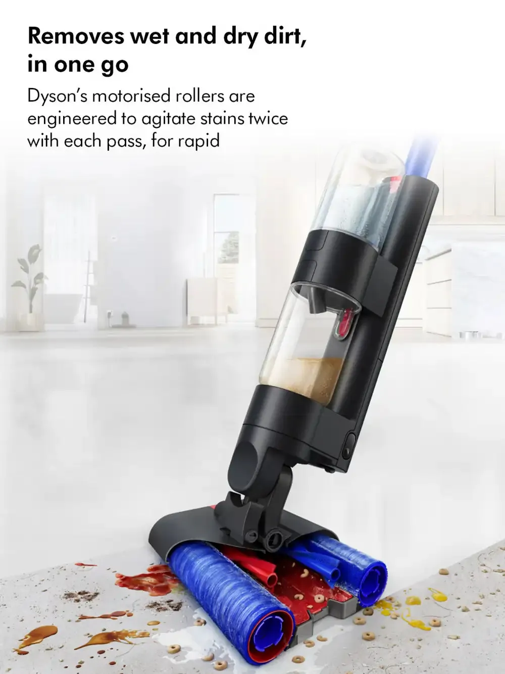 Dyson WASHG1 Wet Cleaner With Up To 35 Minutes Run Time, Black/Blue