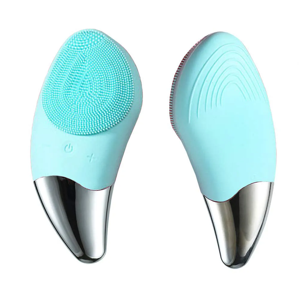 Electric Silicon Waterproof Facial Cleansing Brush and Massager - USB Rechargeable