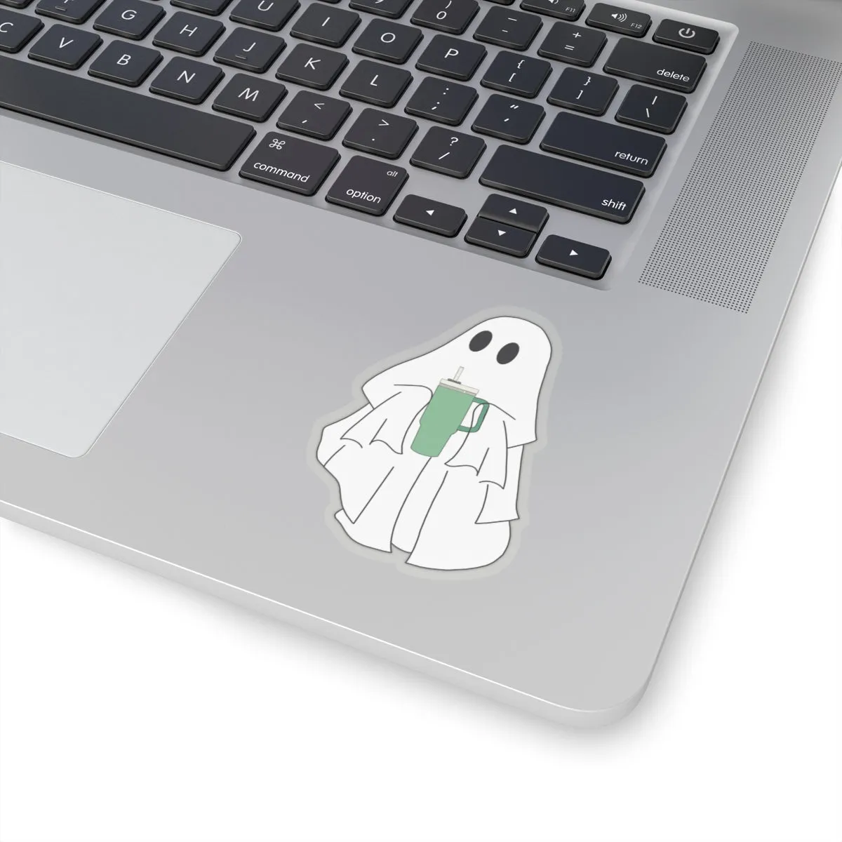 Emotional Support Water Bottle Ghost Kiss-Cut Sticker